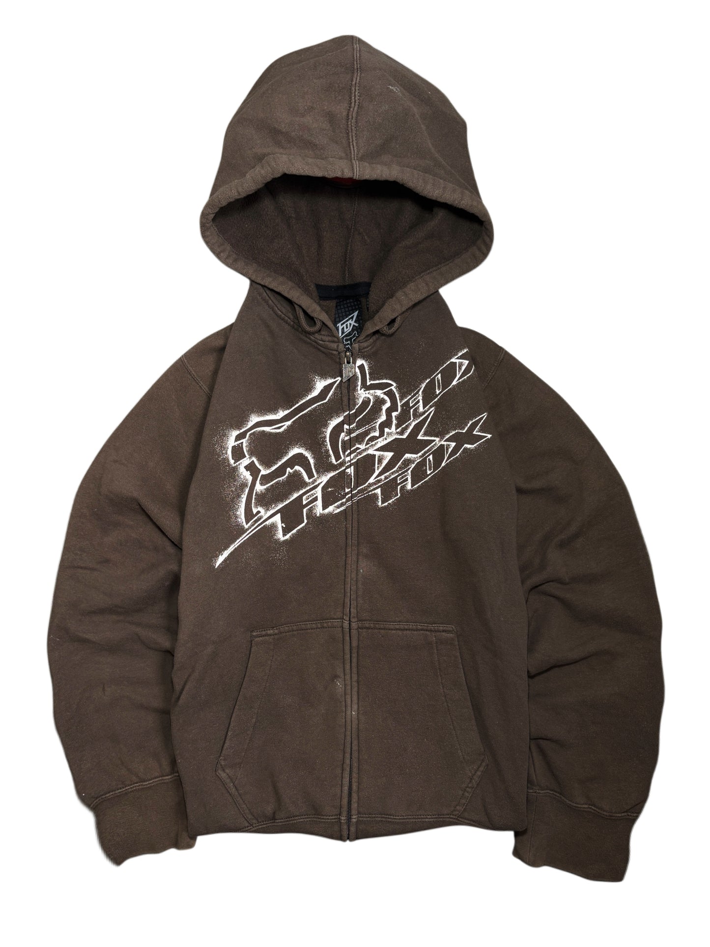 2000s Fox Racing Zip Up Hoodie