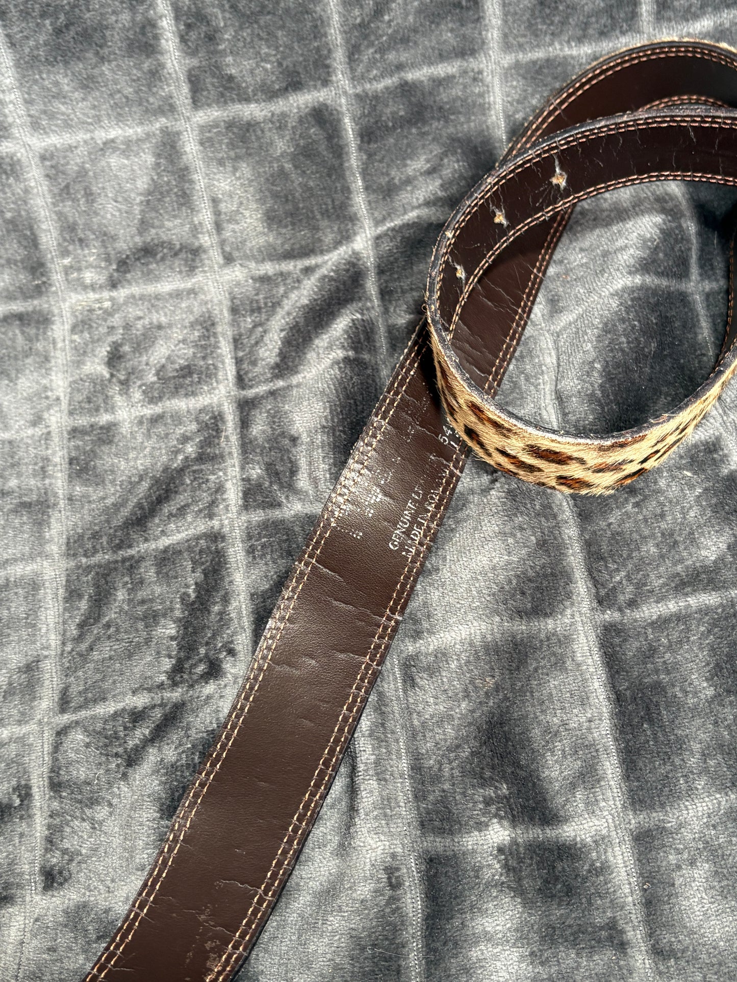 2000s Leopard Fur Belt panterka