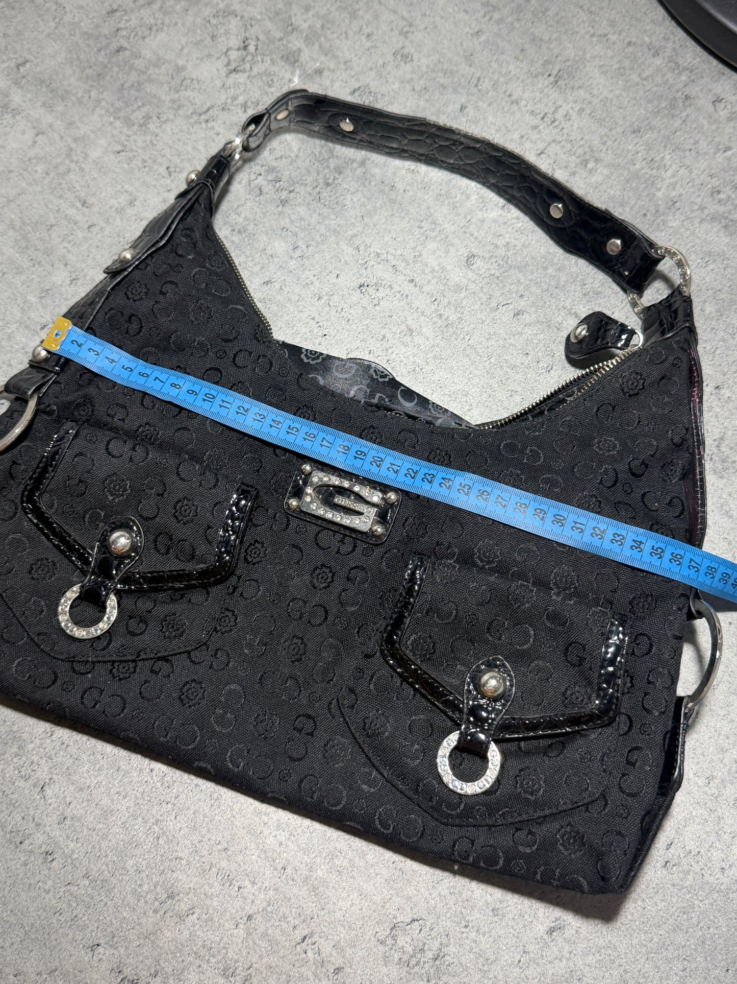 2000s Gussaci Black Bag