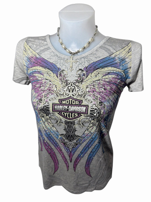 2000s Harley Davidson Wings T-shirt Swag