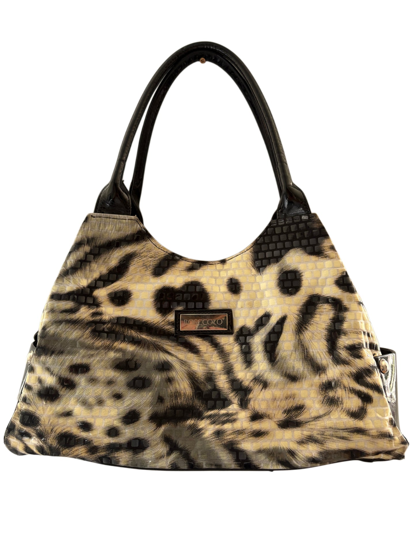 2000s Animal Print Bling Bag