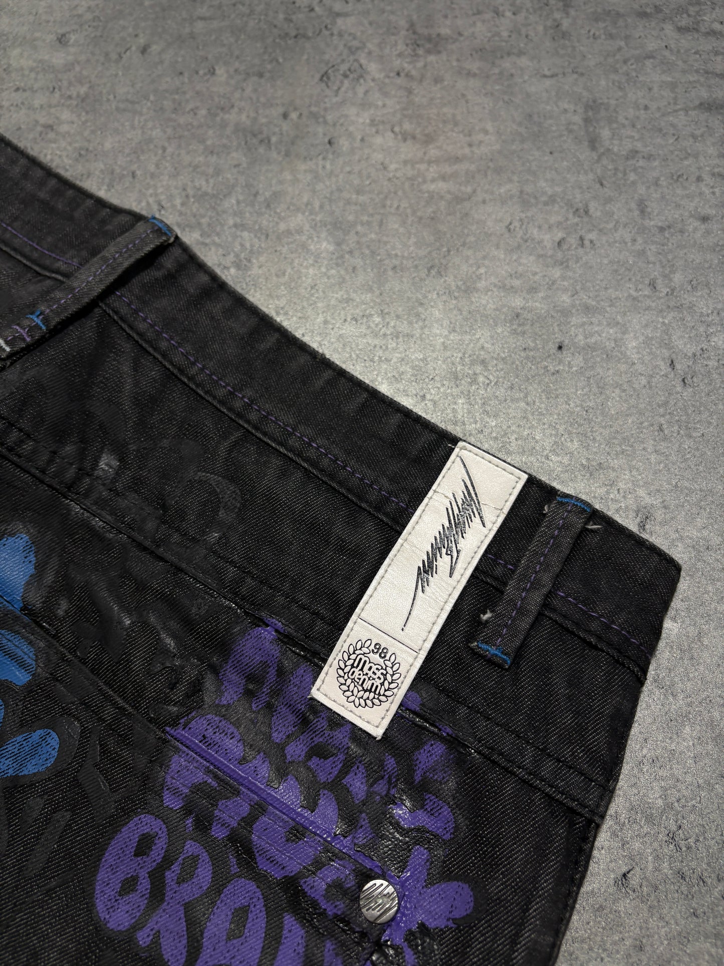 2000s Mass Denim graffiti baggy  jeans OG POLSKA MARKA