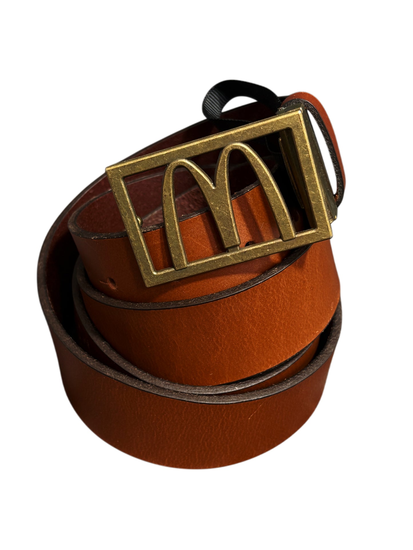 McDonald’s Belt Real Leather Y2K Pasek z prawdziwej skóry