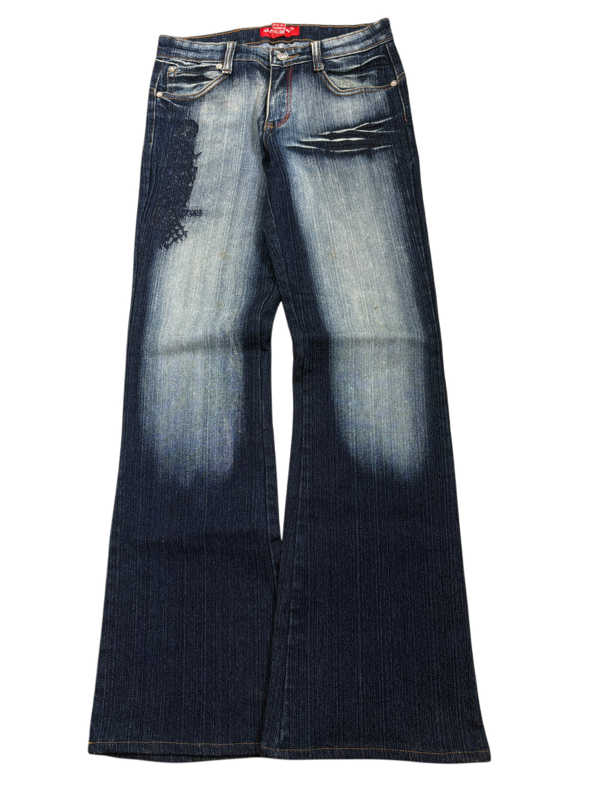 2000s Seyoo Flared Washed Jeans Bootcut