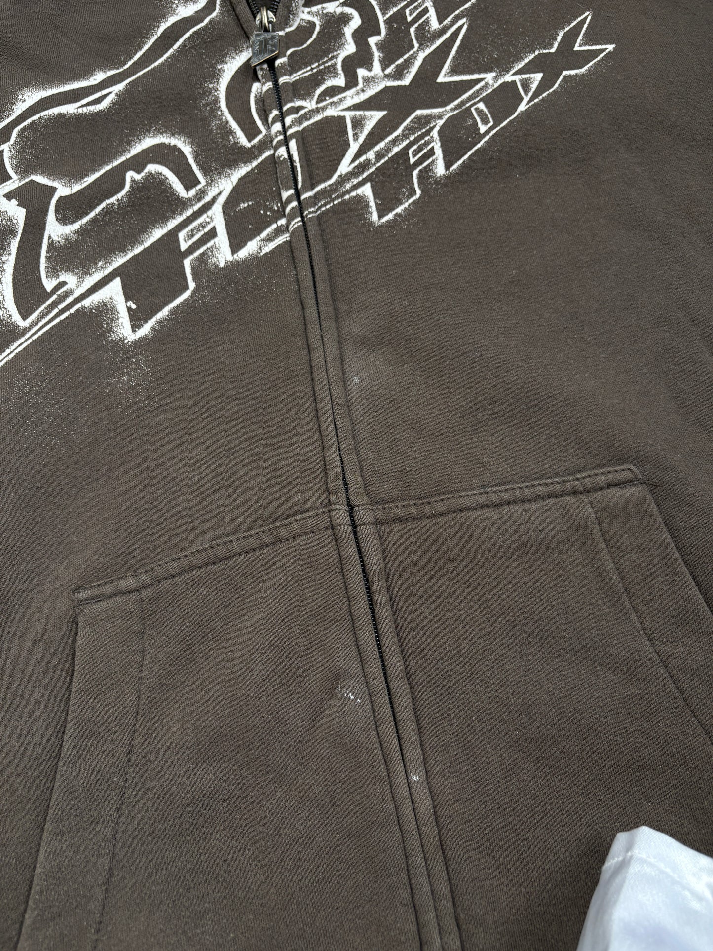 2000s Fox Racing Zip Up Hoodie