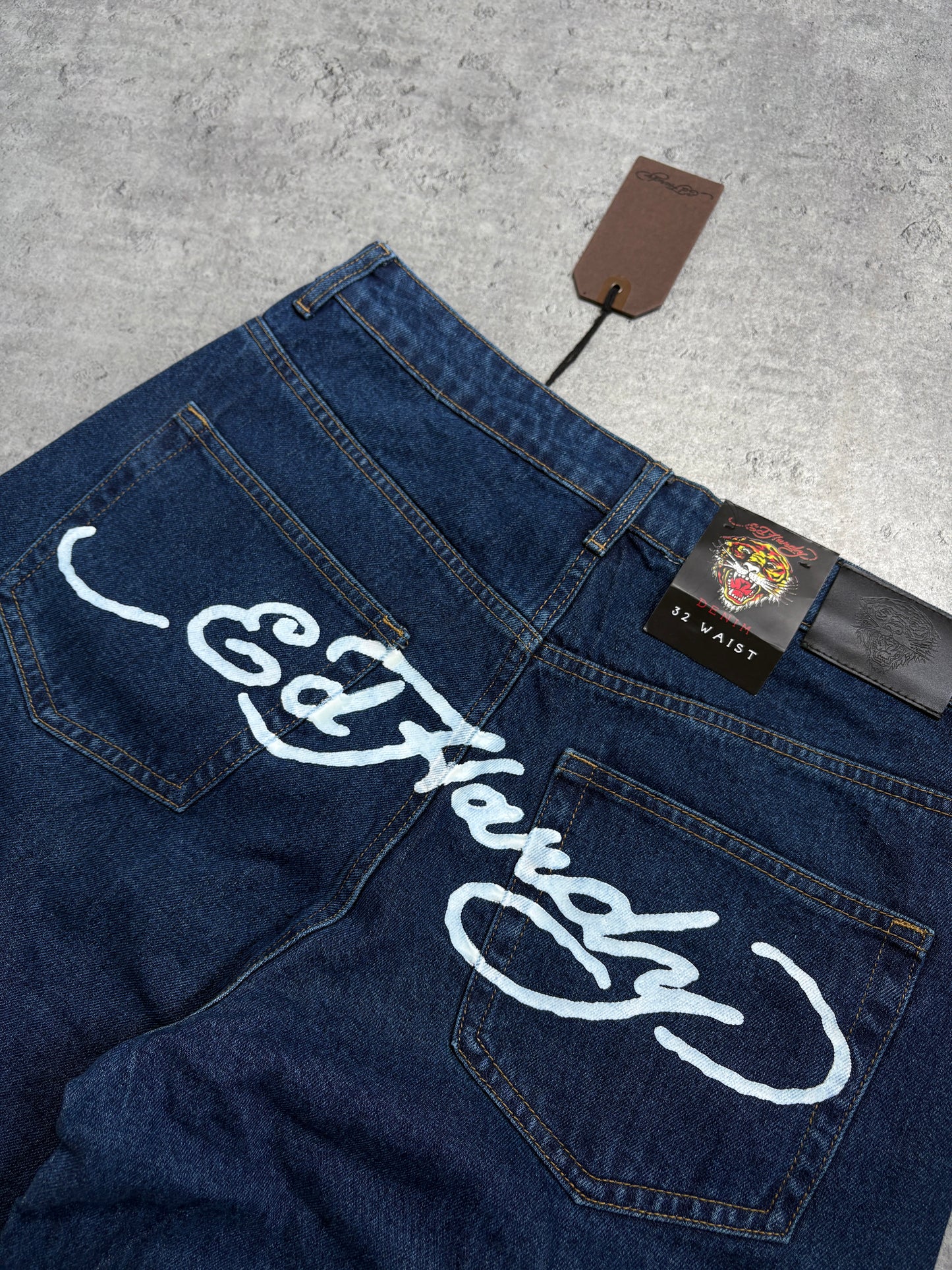Ed Hardy Printed Baggy Jeans