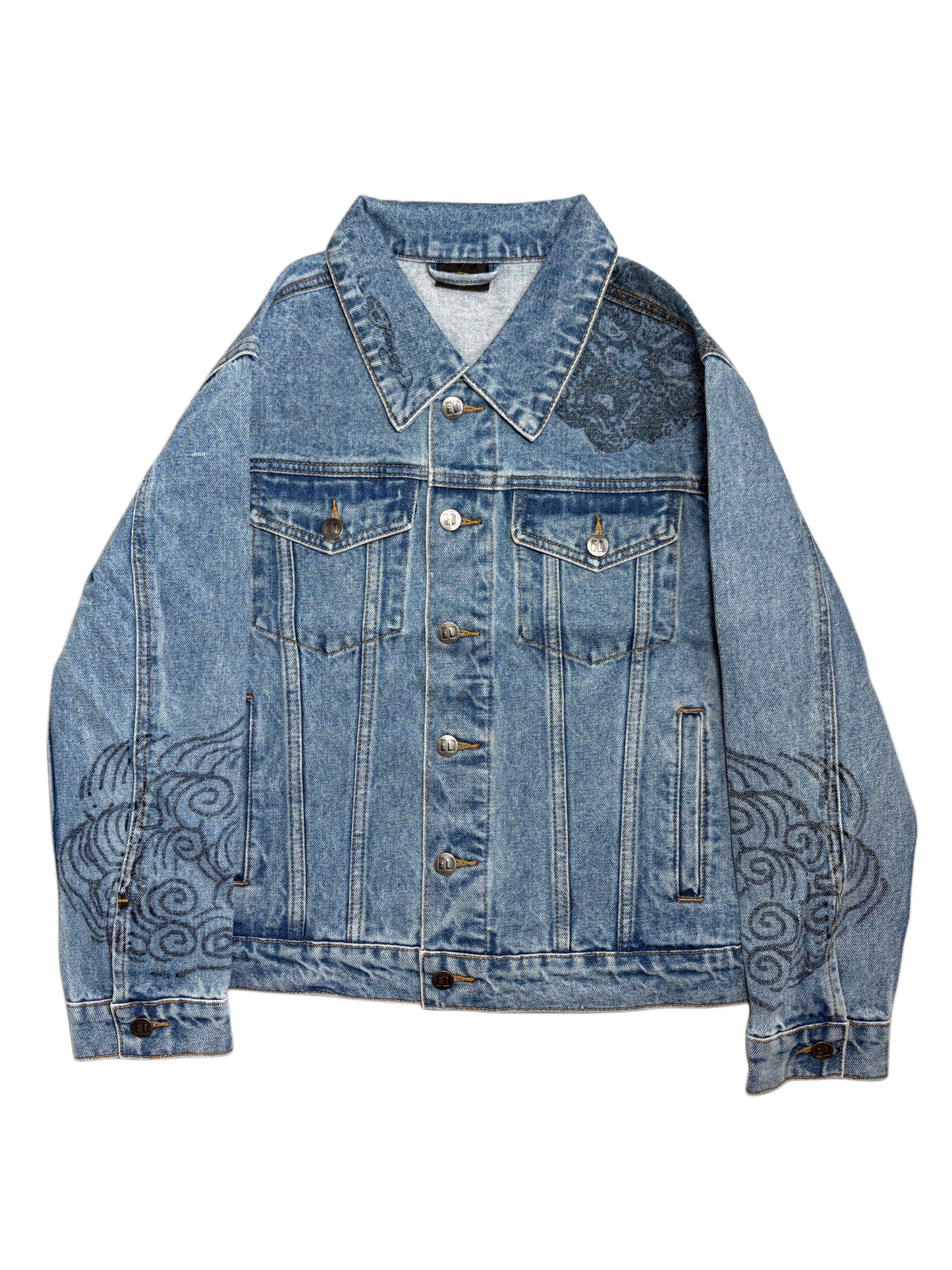 Ed Hardy Denim Jeans Jacket Kurtka Jeansowa