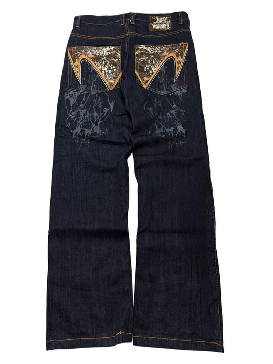 2000s Black Diamond Baggy Jeans
