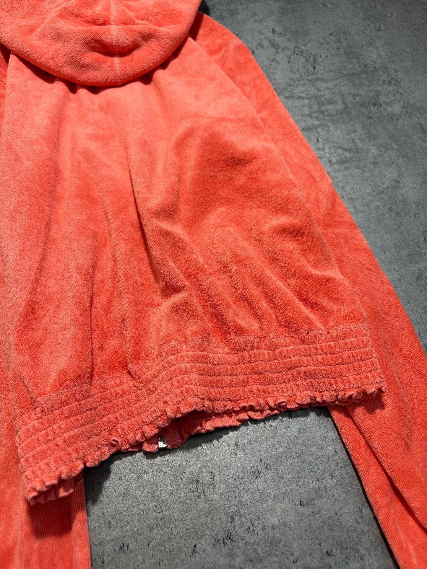 2000s Juicy Couture Welur Zip Up Hoodie