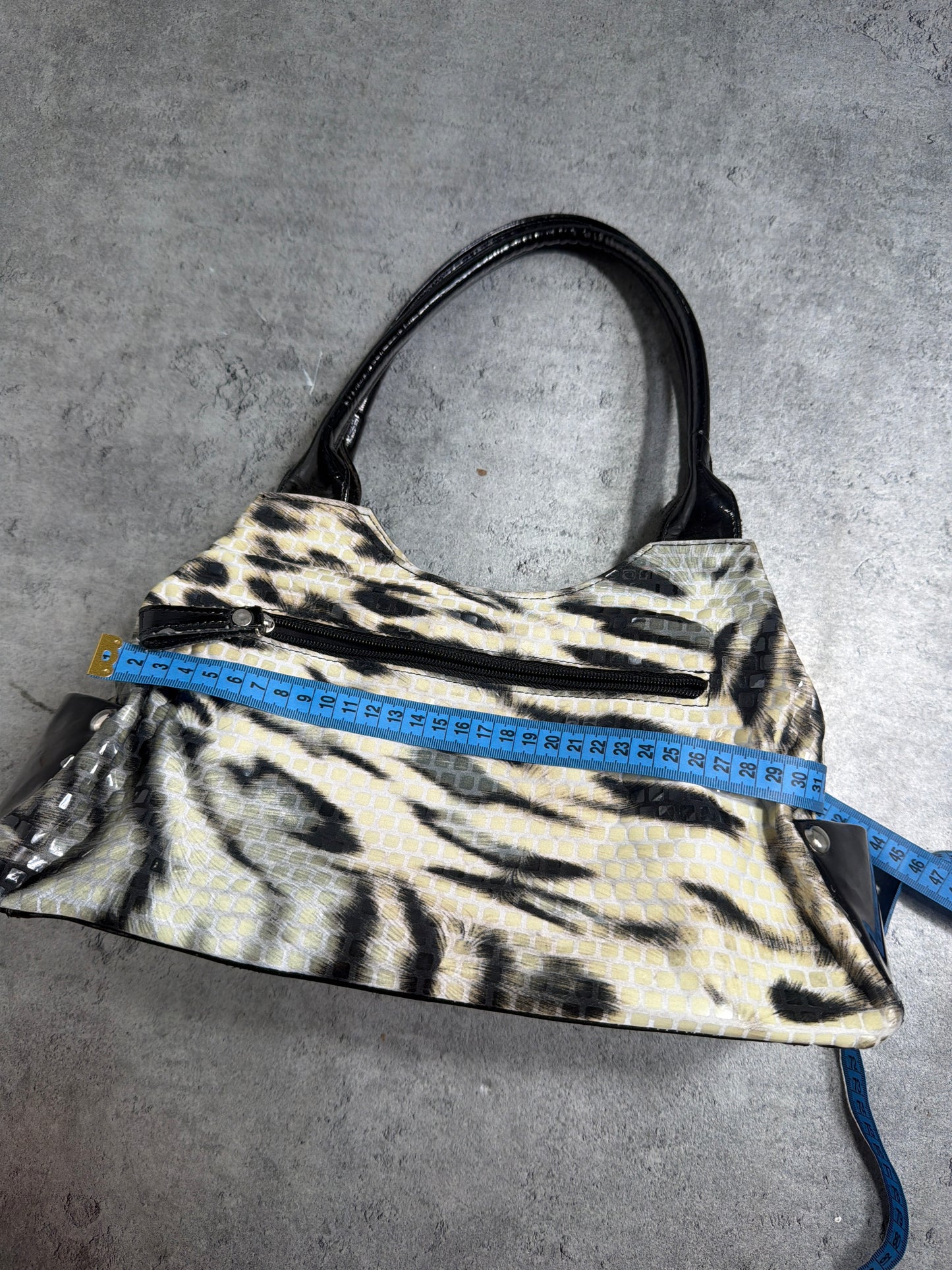 2000s Animal Print Bling Bag