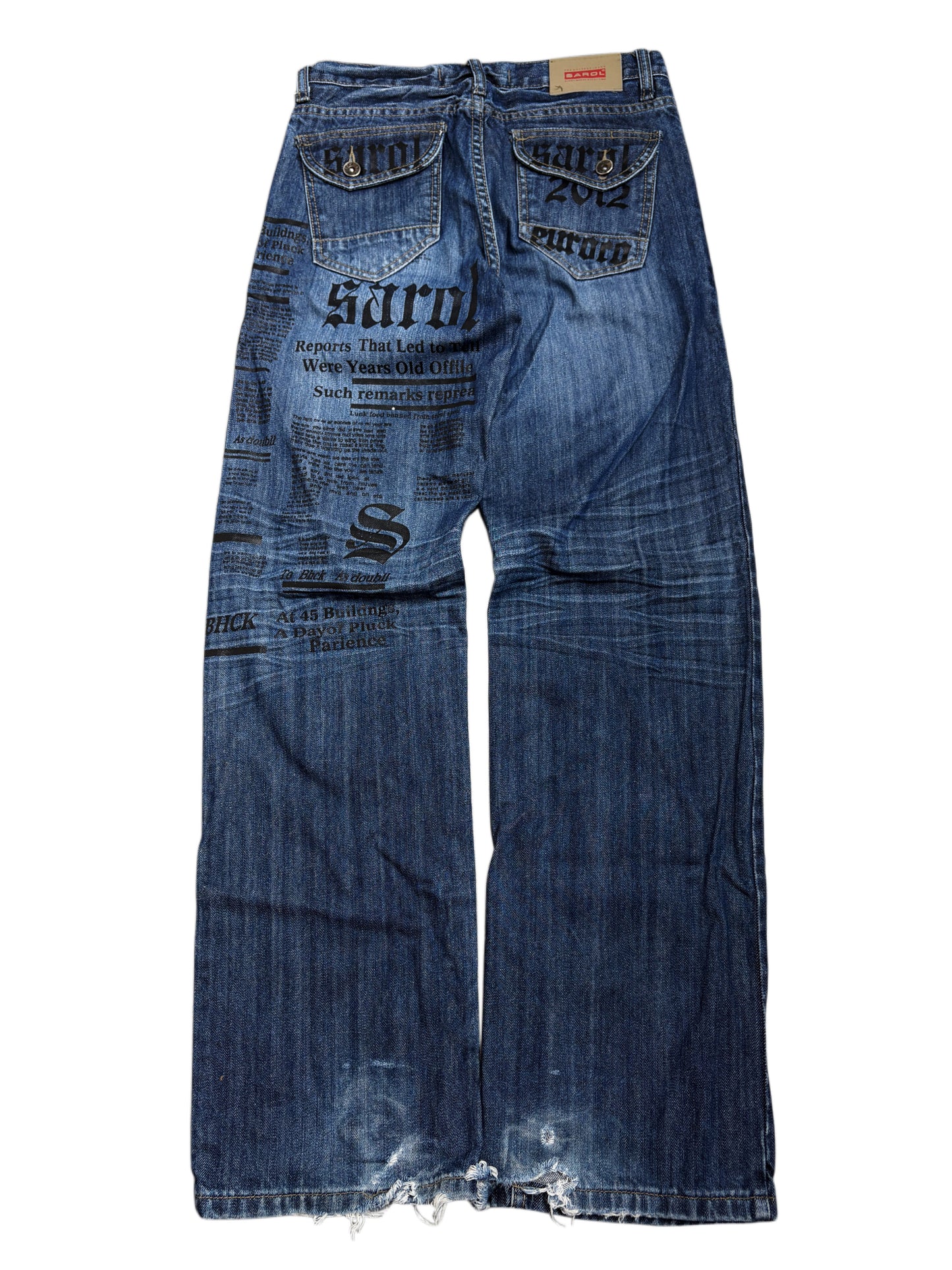 2000s Sarol Printed Jeans