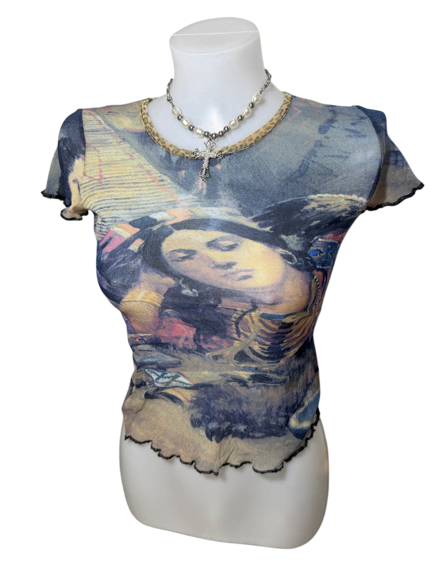 Vintage Mesh Top z siateczki