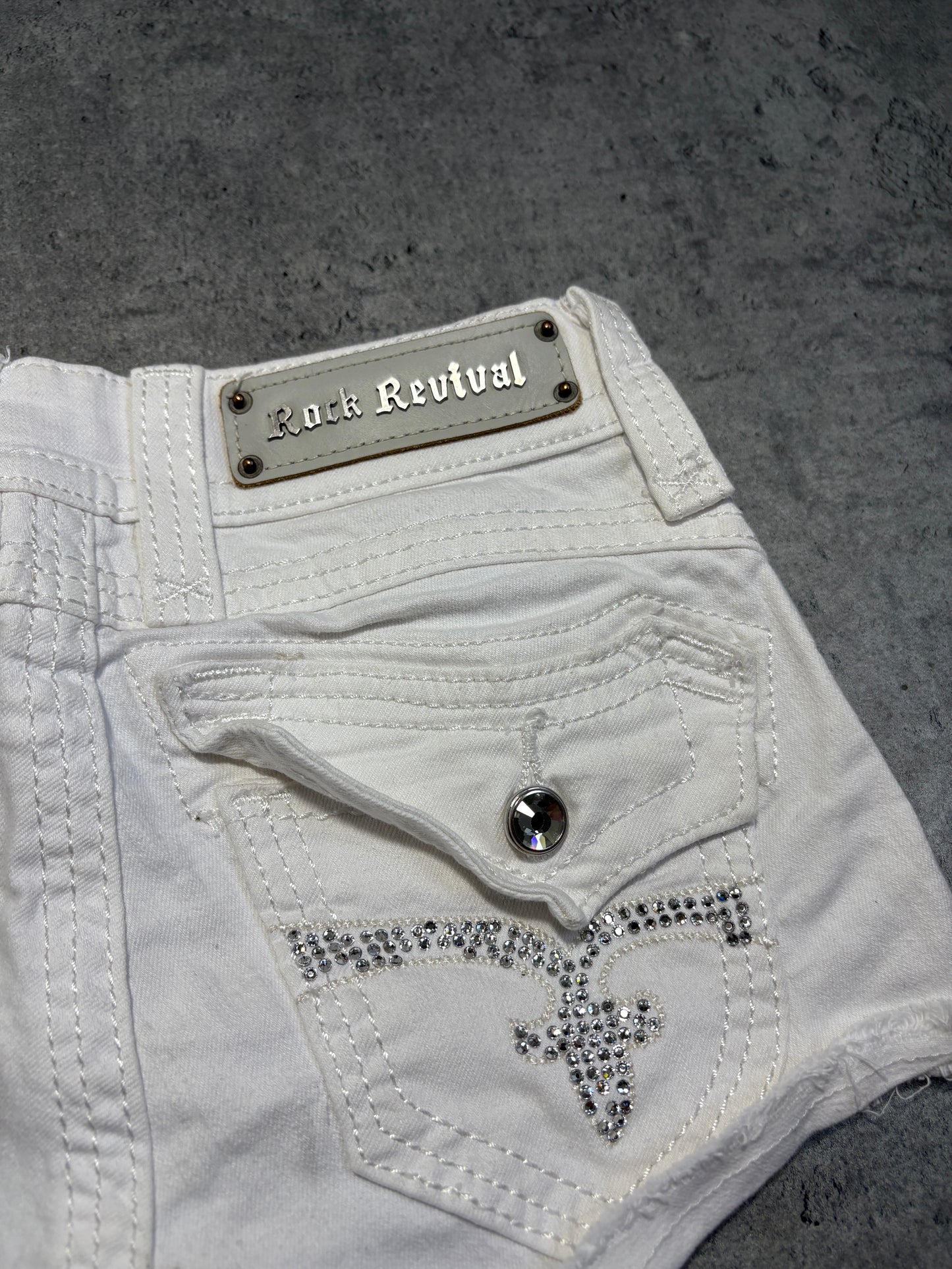 2000s Rock Revivial denim shorts