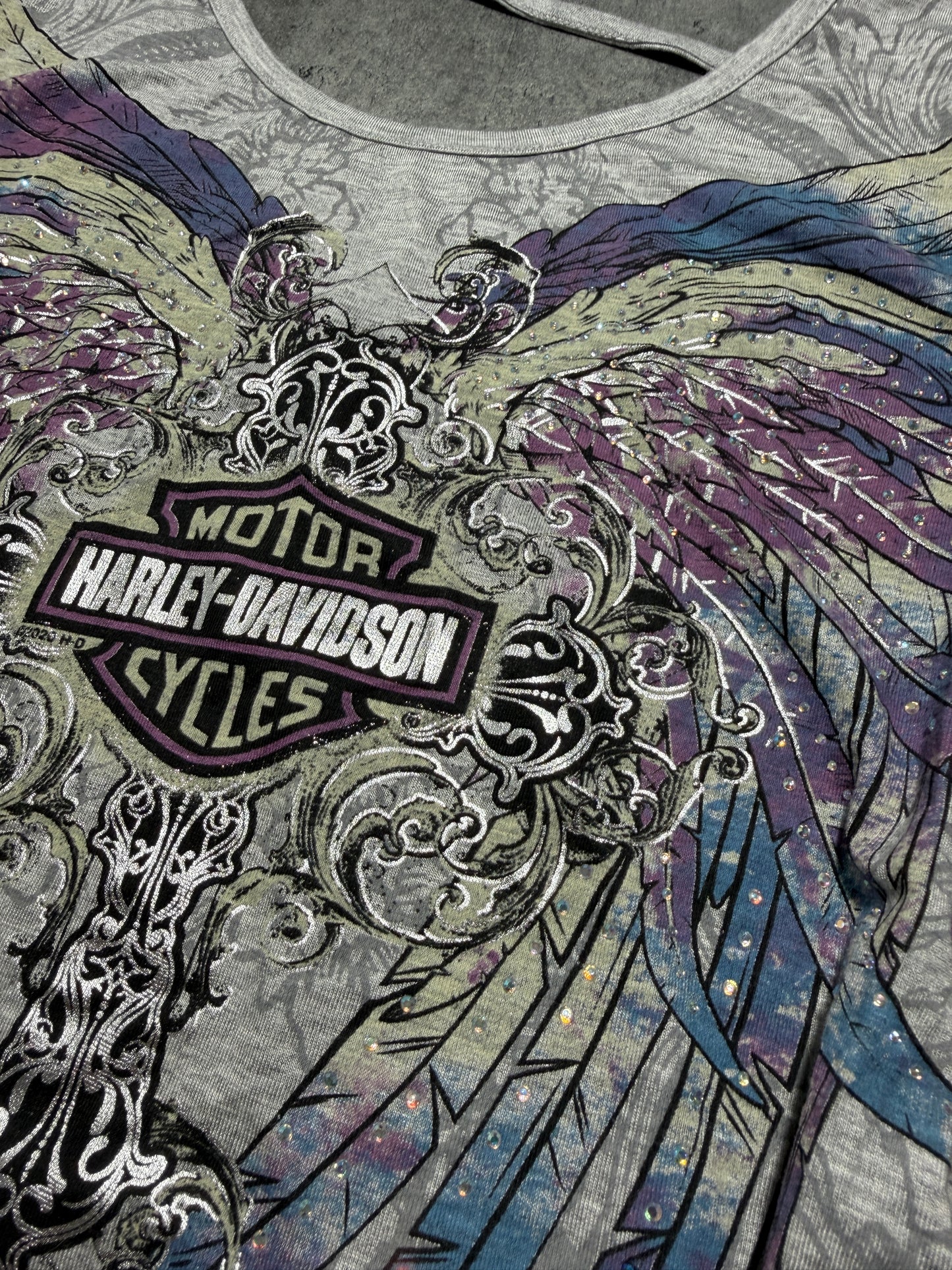 2000s Harley Davidson Wings T-shirt Swag