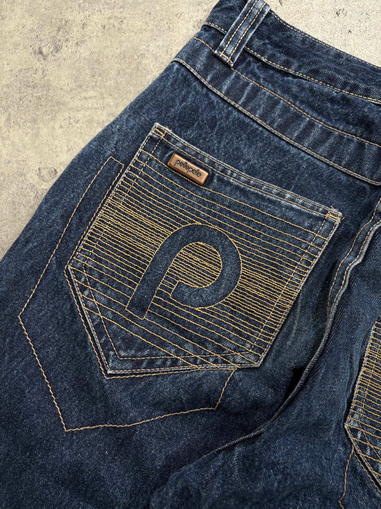Pelle Pelle Baggy Printed Jeans Swag
