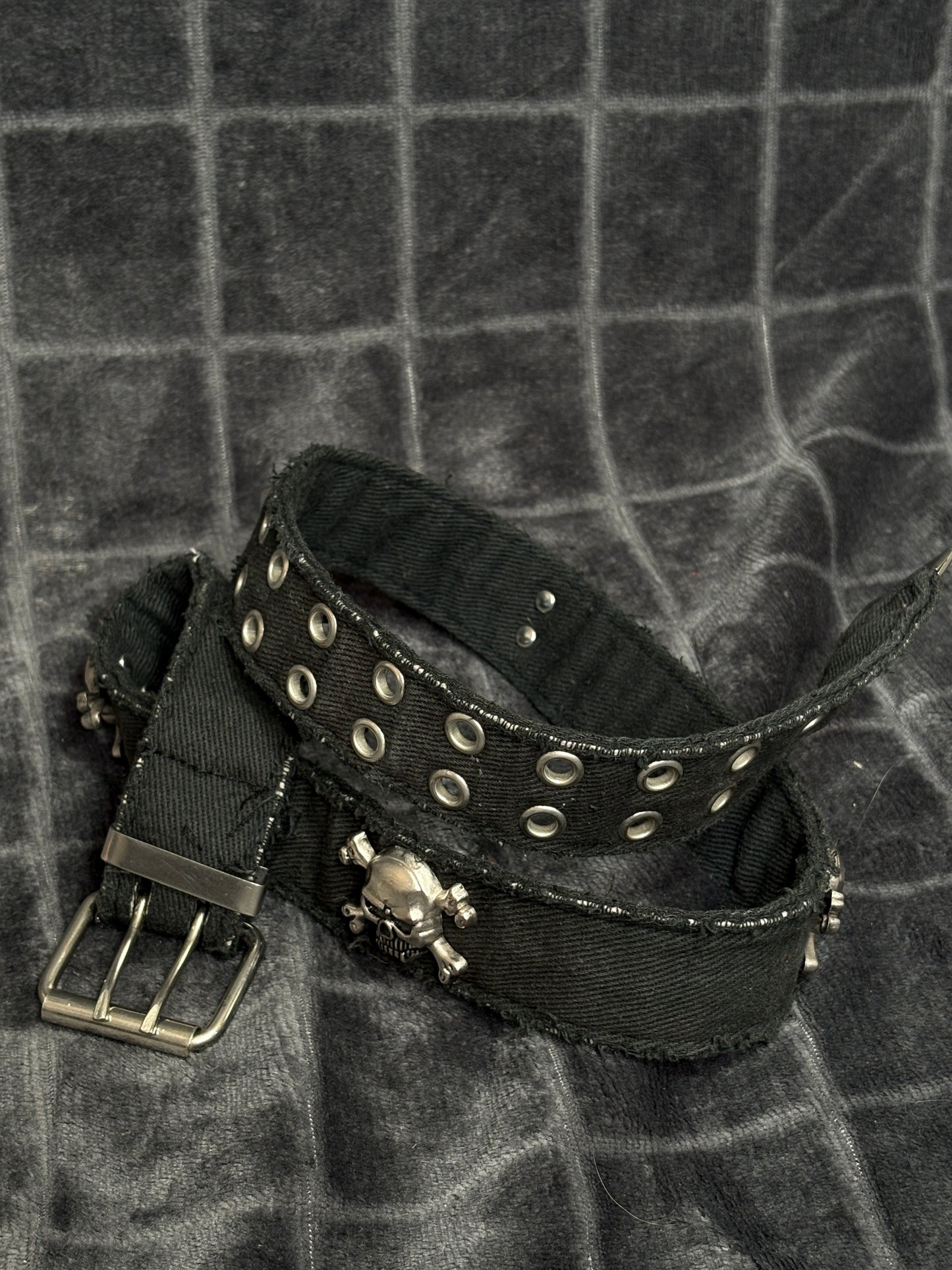 2000s Mini Skuls Belt Pasek