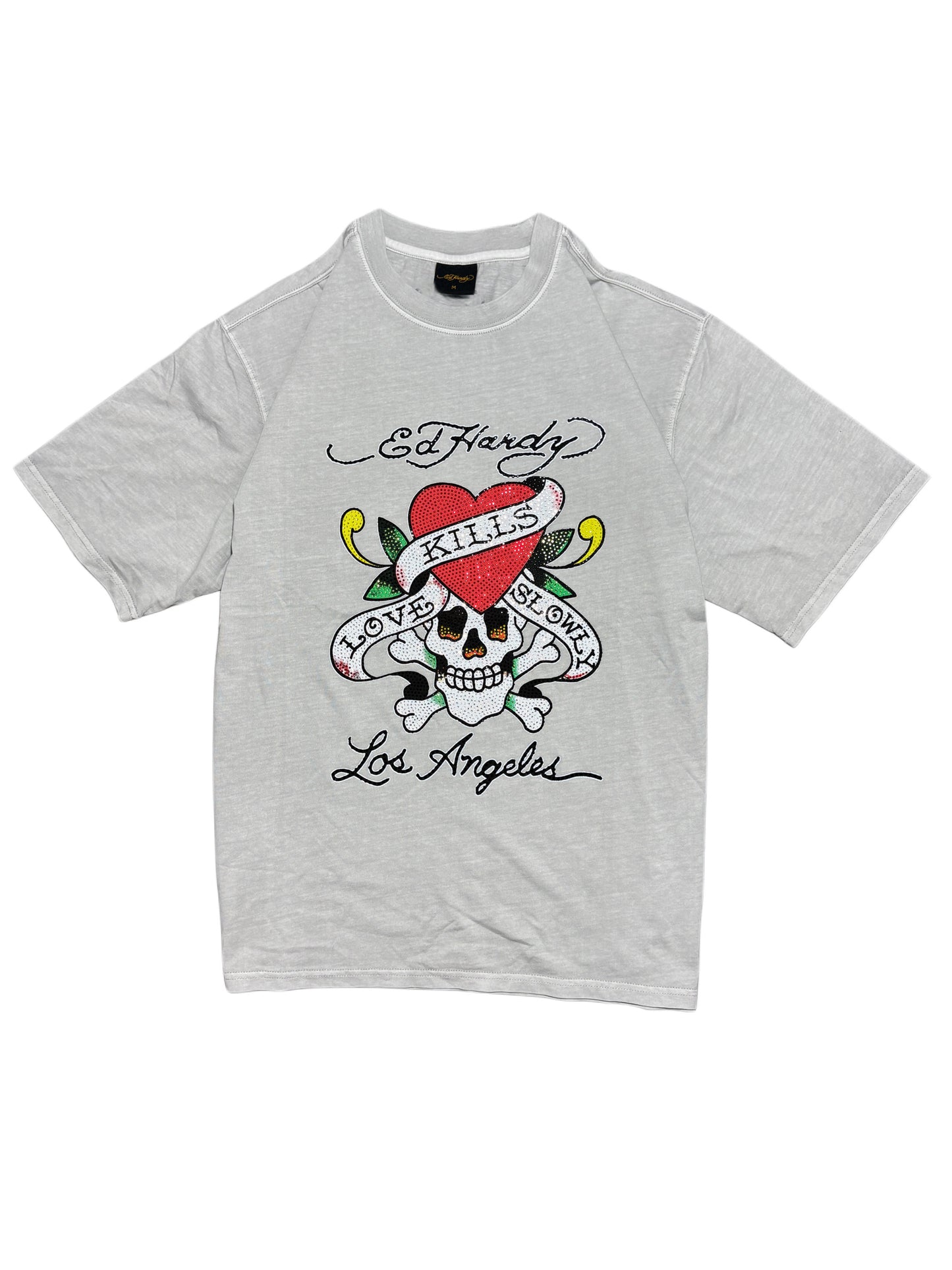 Ed Hardy Skull Rhinestones T-shirt