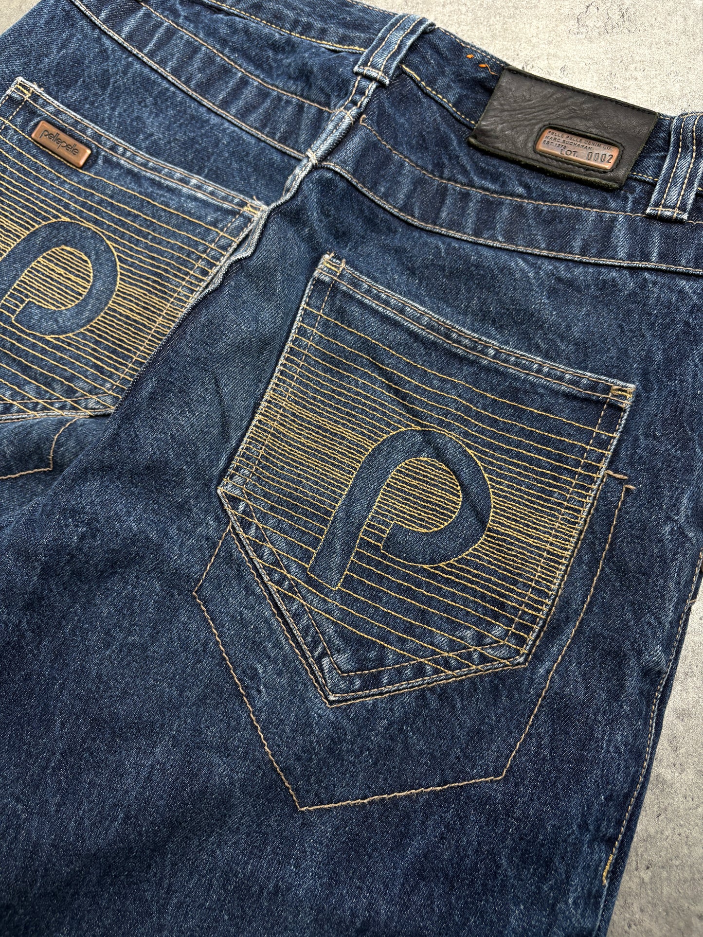Pelle Pelle Baggy Printed Jeans Swag