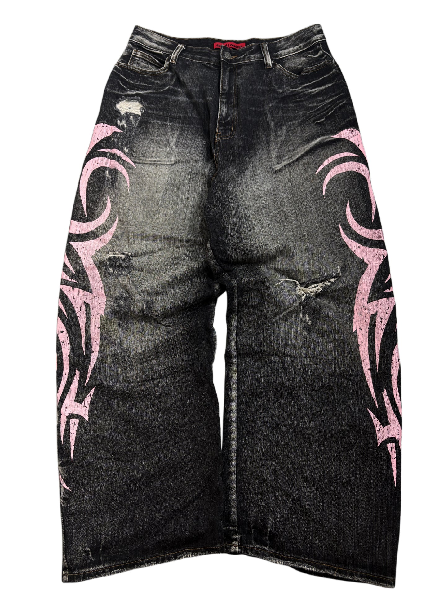 Jaded London Baggy Tribal Jeans