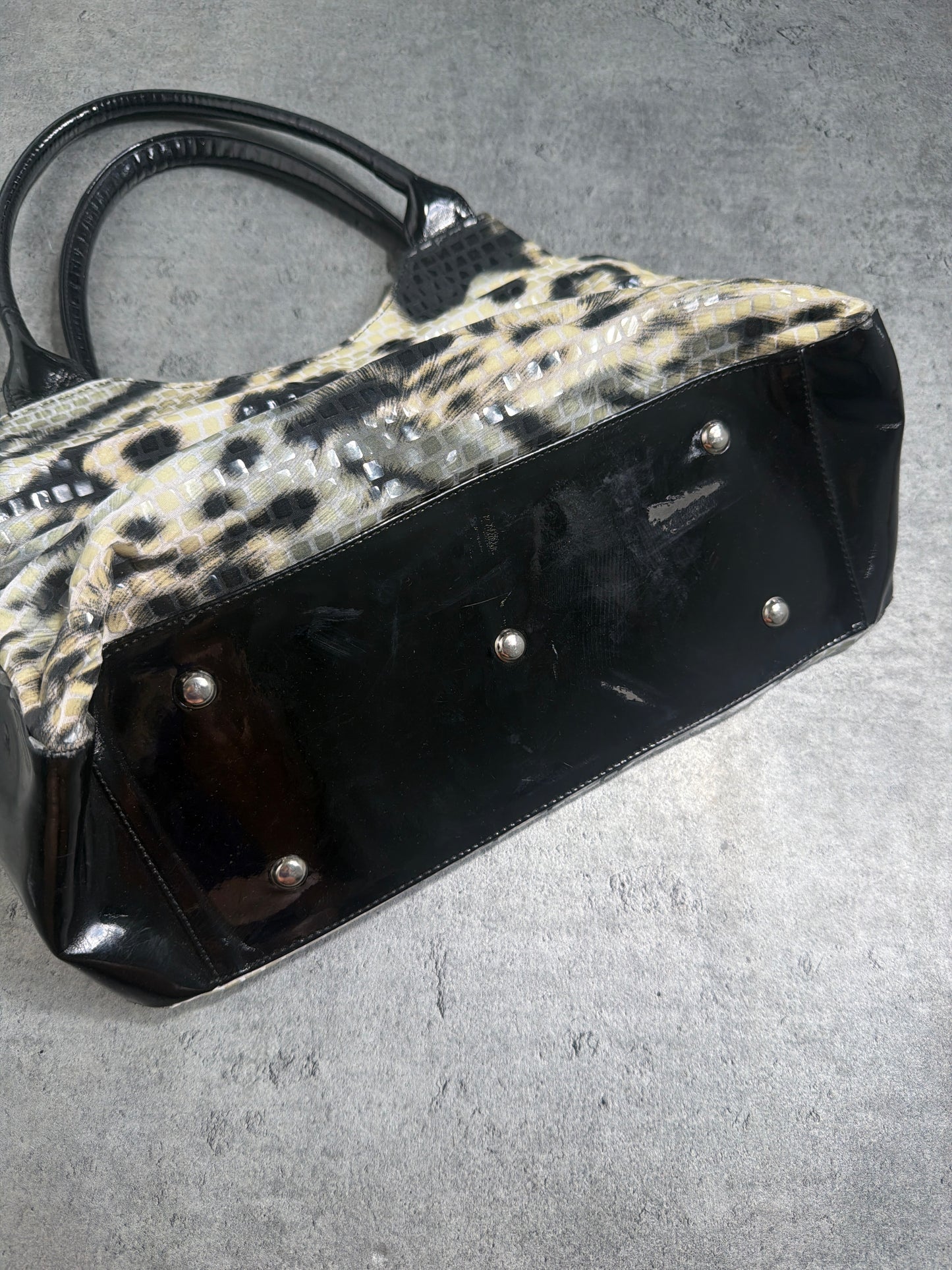 2000s Animal Print Bling Bag