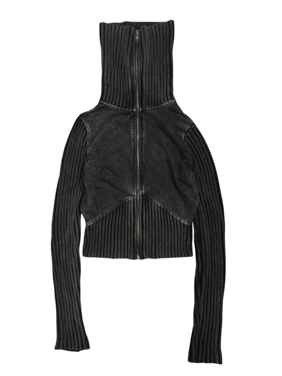 BDG washed zip sweater