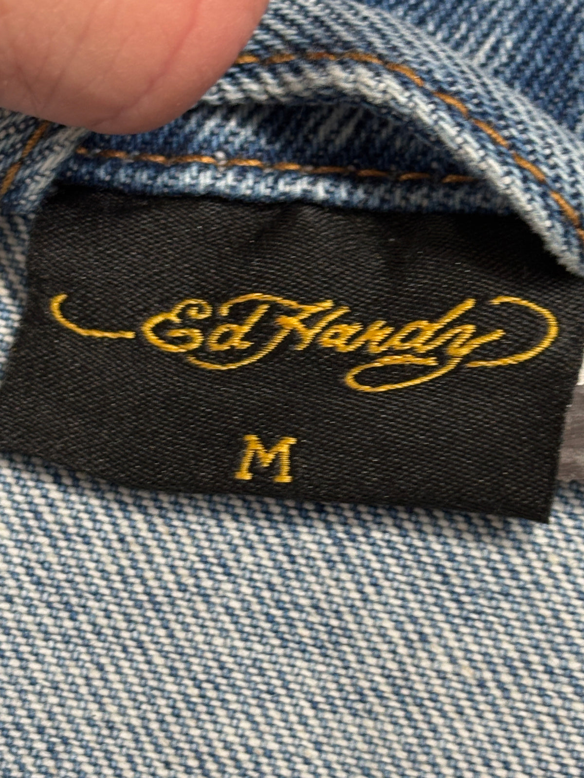 Ed Hardy Denim Jeans Jacket Kurtka Jeansowa