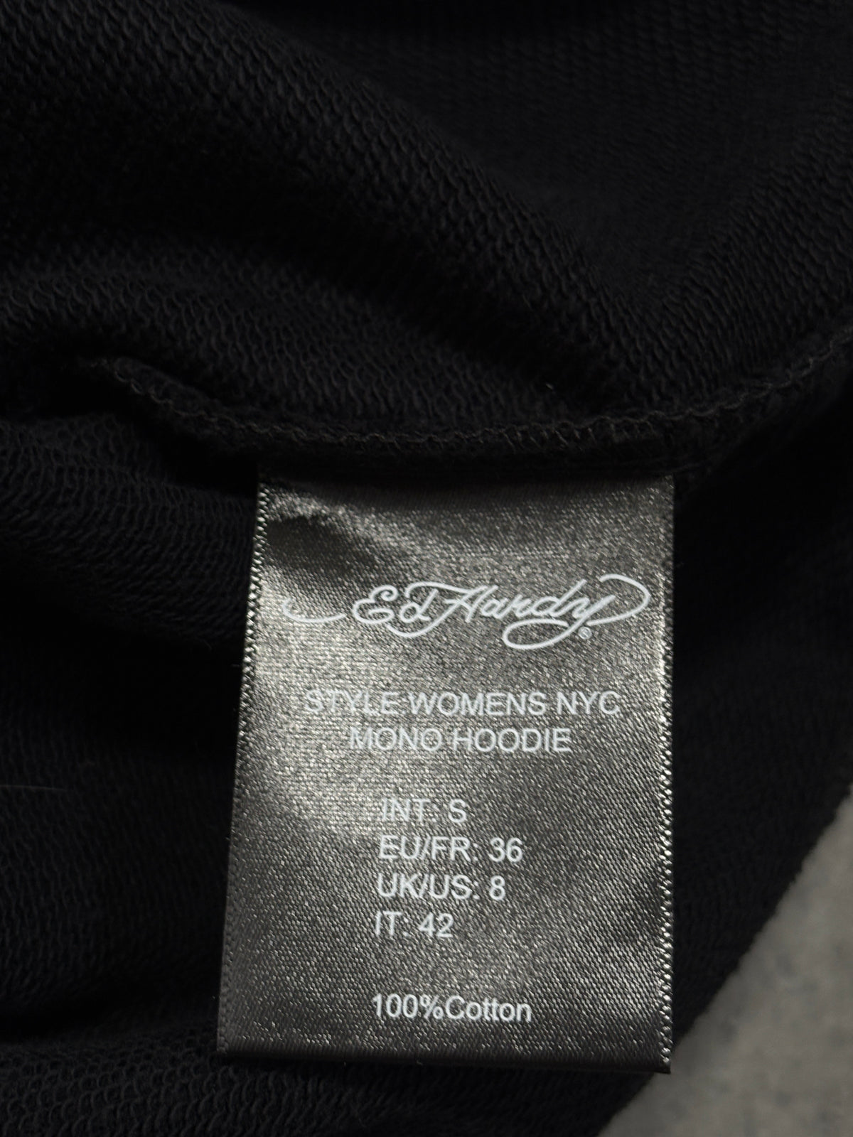 Ed Hardy Oversize Black Hoodie