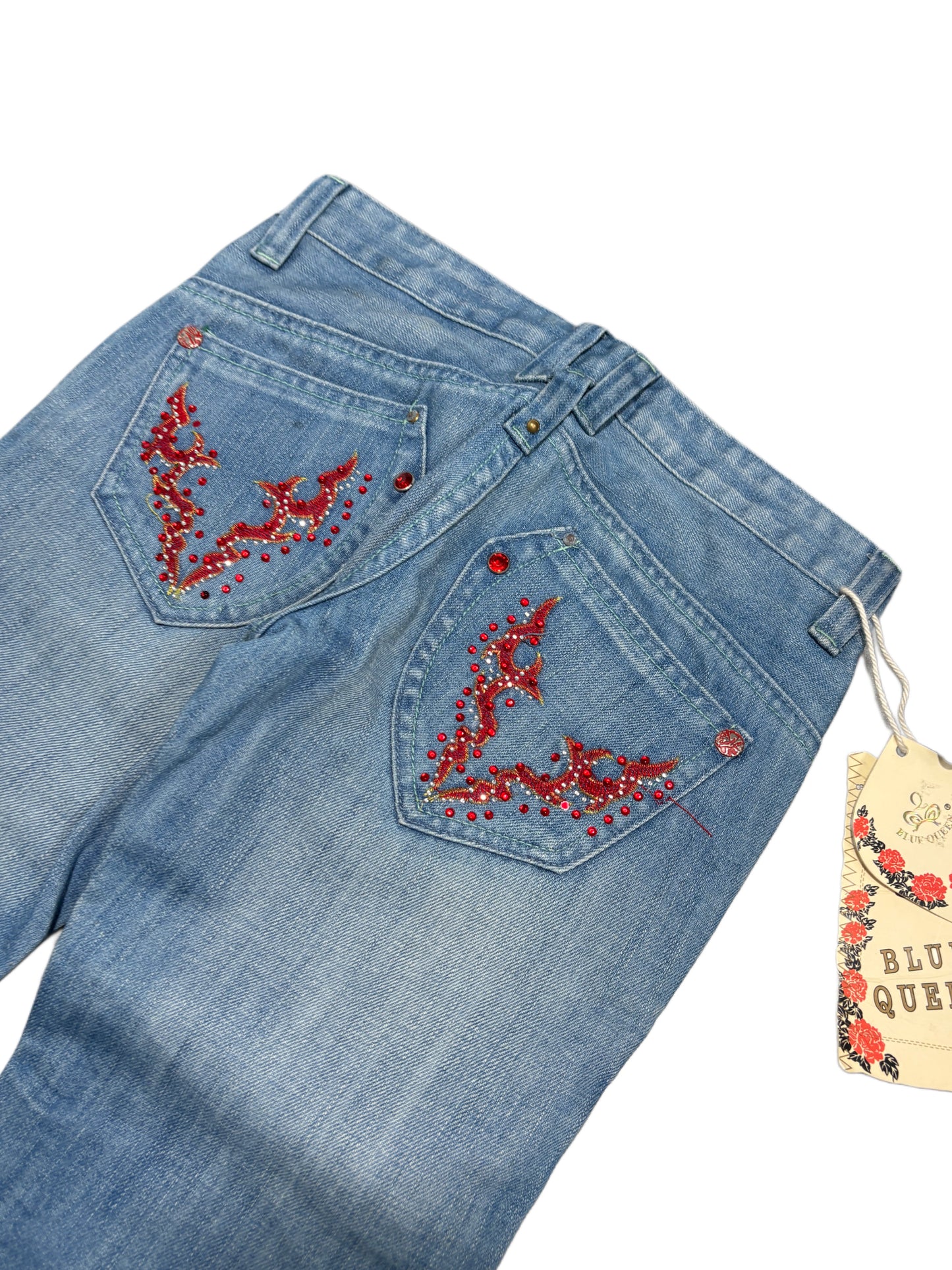 2000s Blue queen washed deadstock jeans