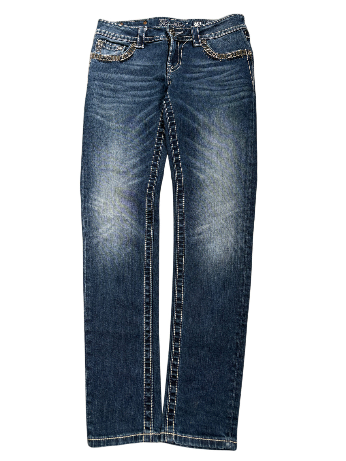2000s Miss Me Y2K Rhinestones Skinny Jeans