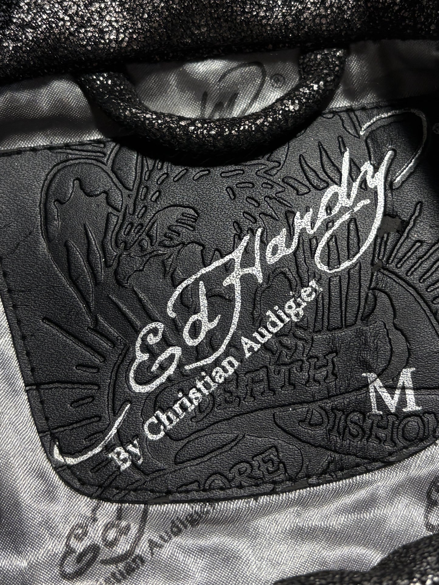 2000s *RARE* ED HARDY CHRISTIAN AUDIGIER ZIP UP JACKET ☣️