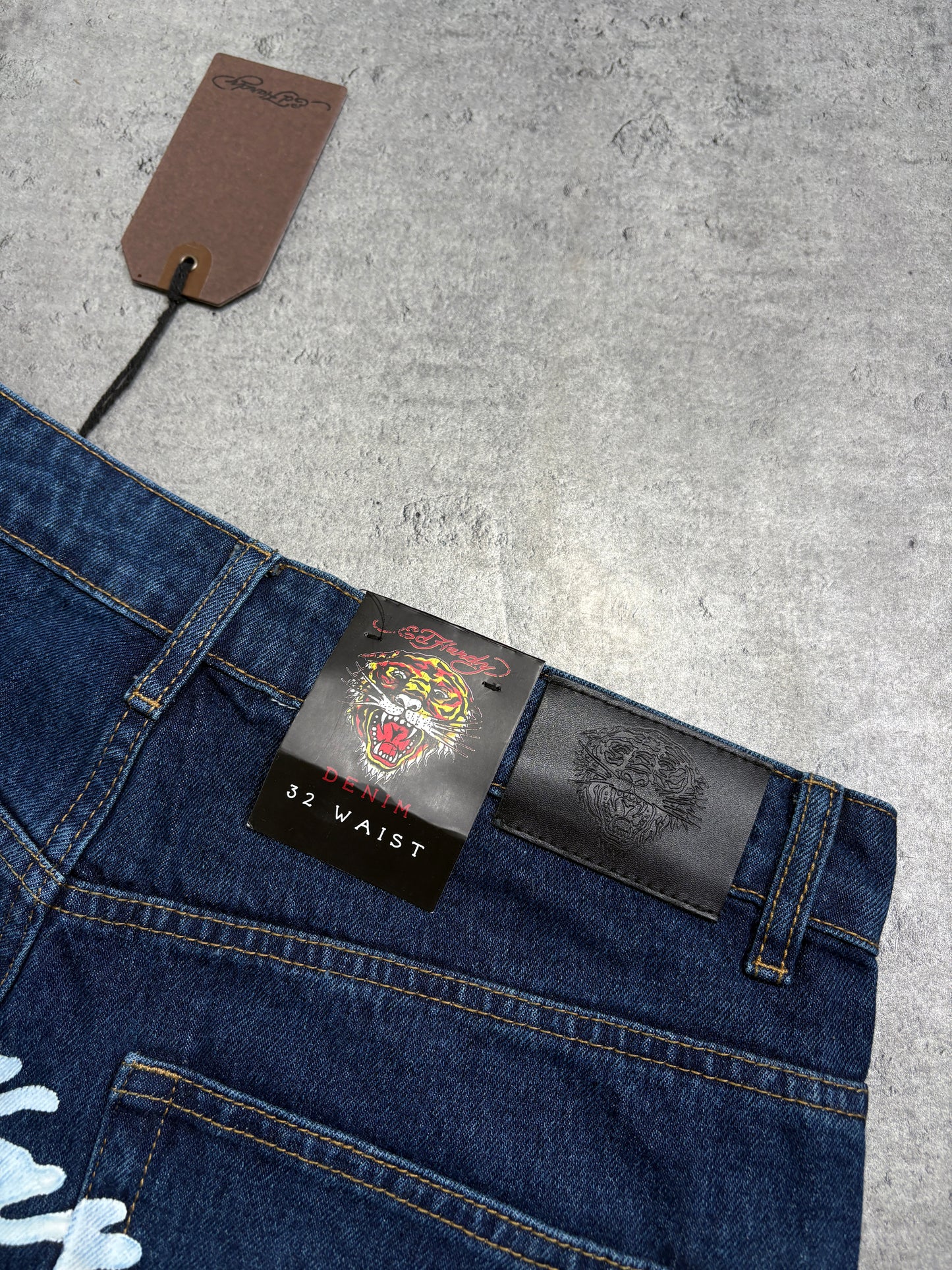 Ed Hardy Printed Baggy Jeans