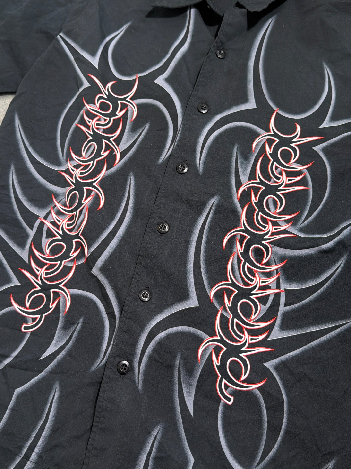 2000s Tribal Fishbone Shirt