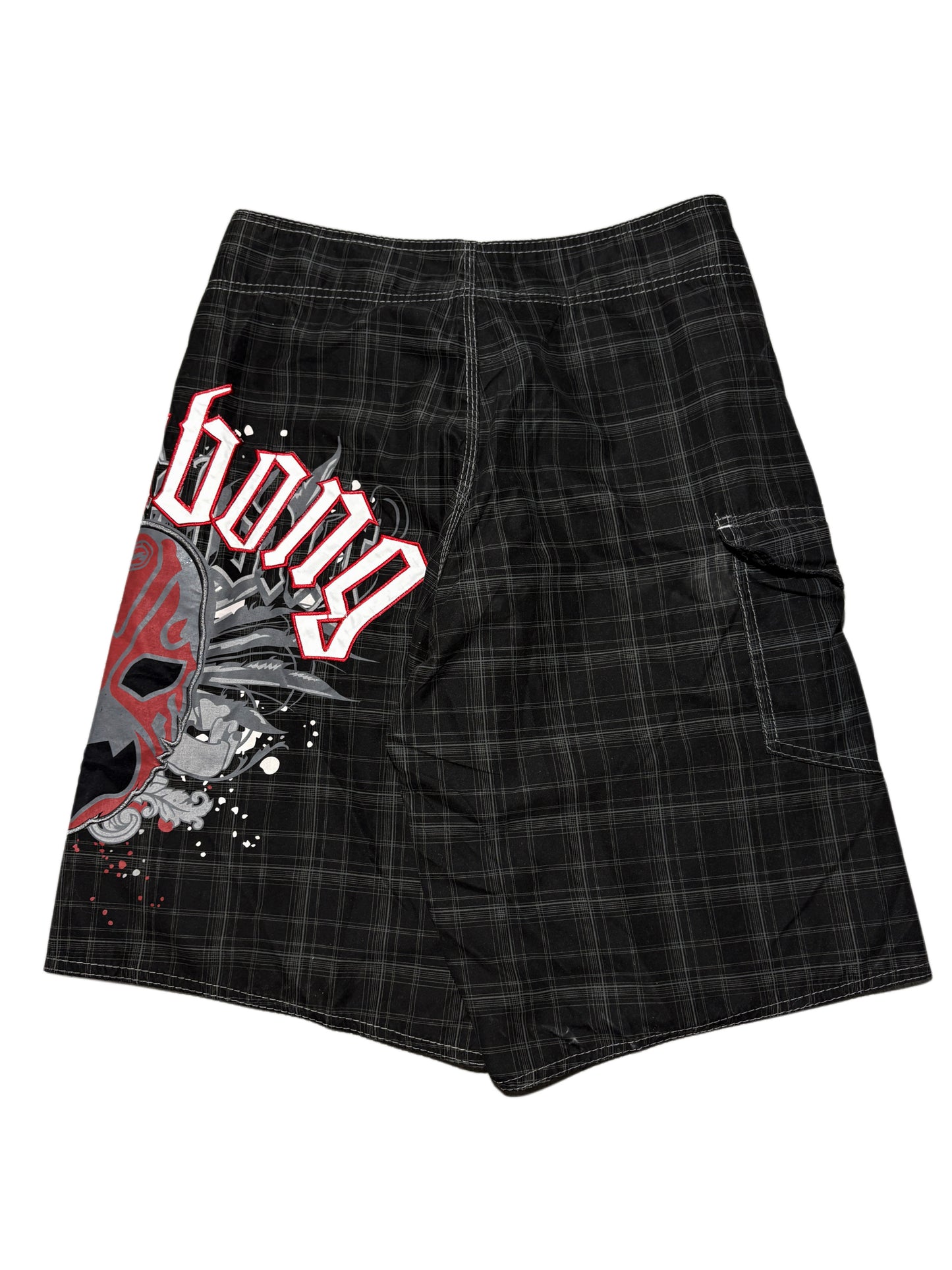 2000s Billabong mask swim shorts