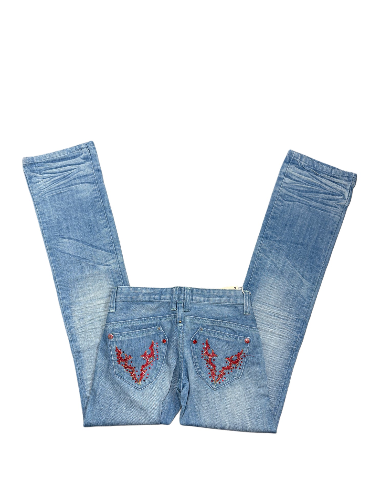 2000s Blue queen washed deadstock jeans