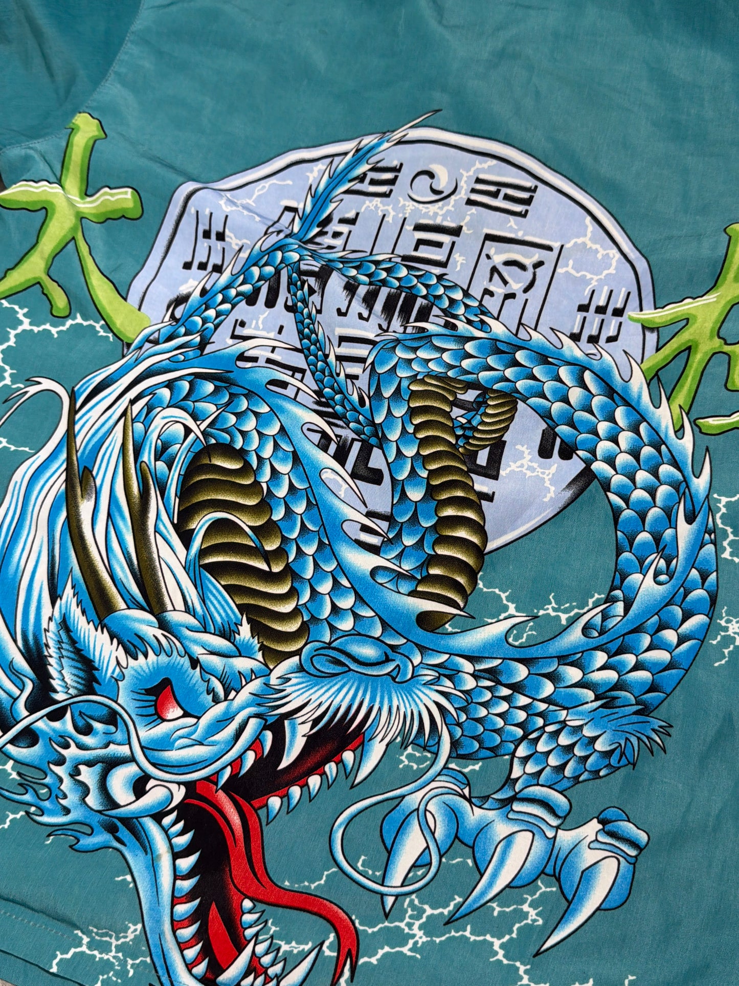 2000s Hawaiian Japan Dragon Shirt Polo