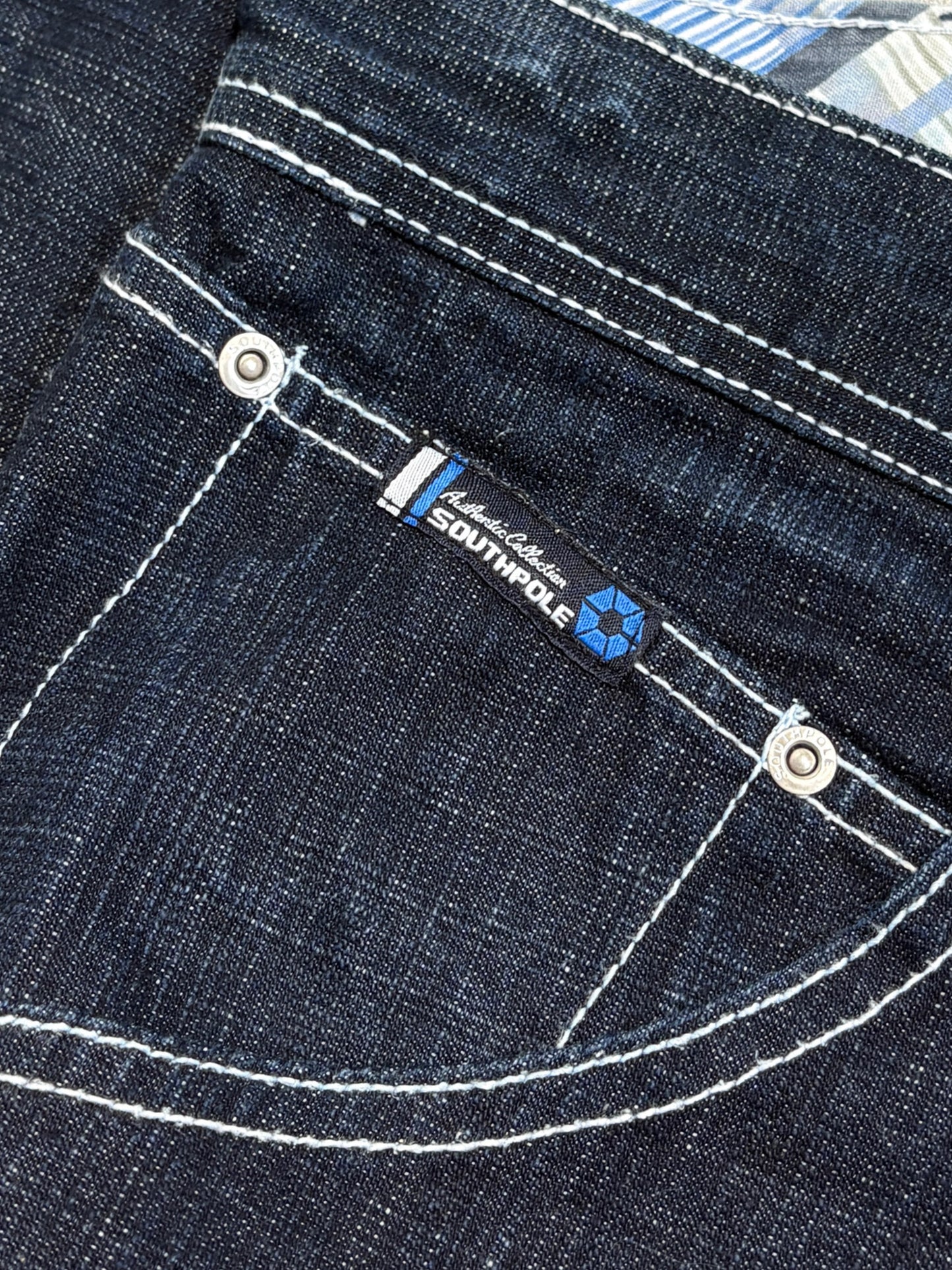2000s *RARE* SOUTHPOLE BLUE TAB BAGGY JEANS