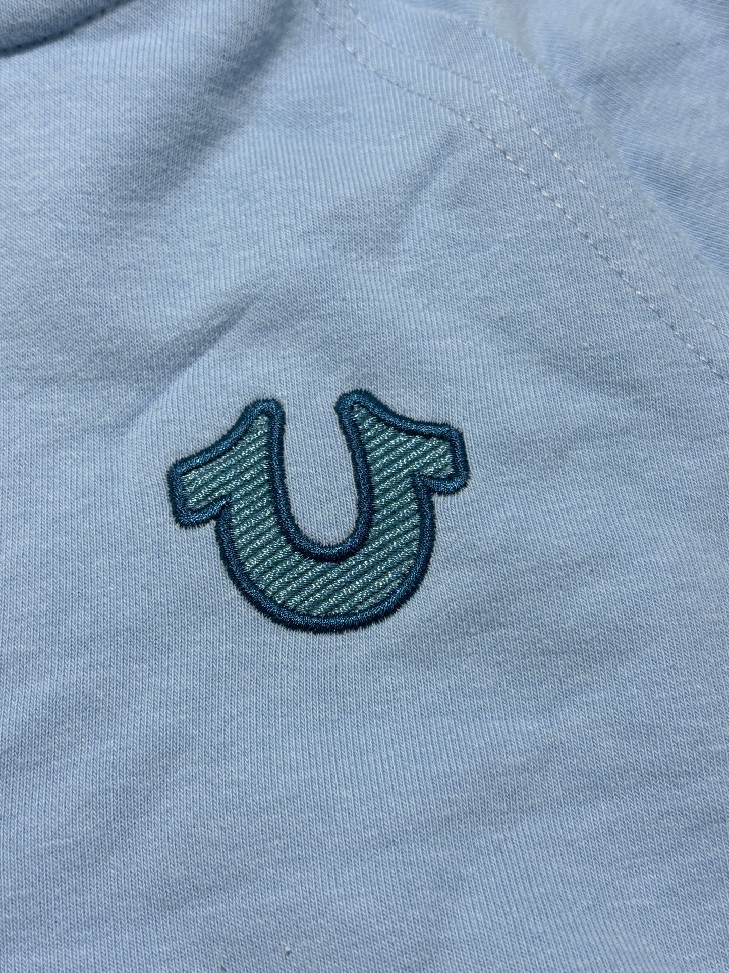 True Religion baby blue set hoodie + sweatpants