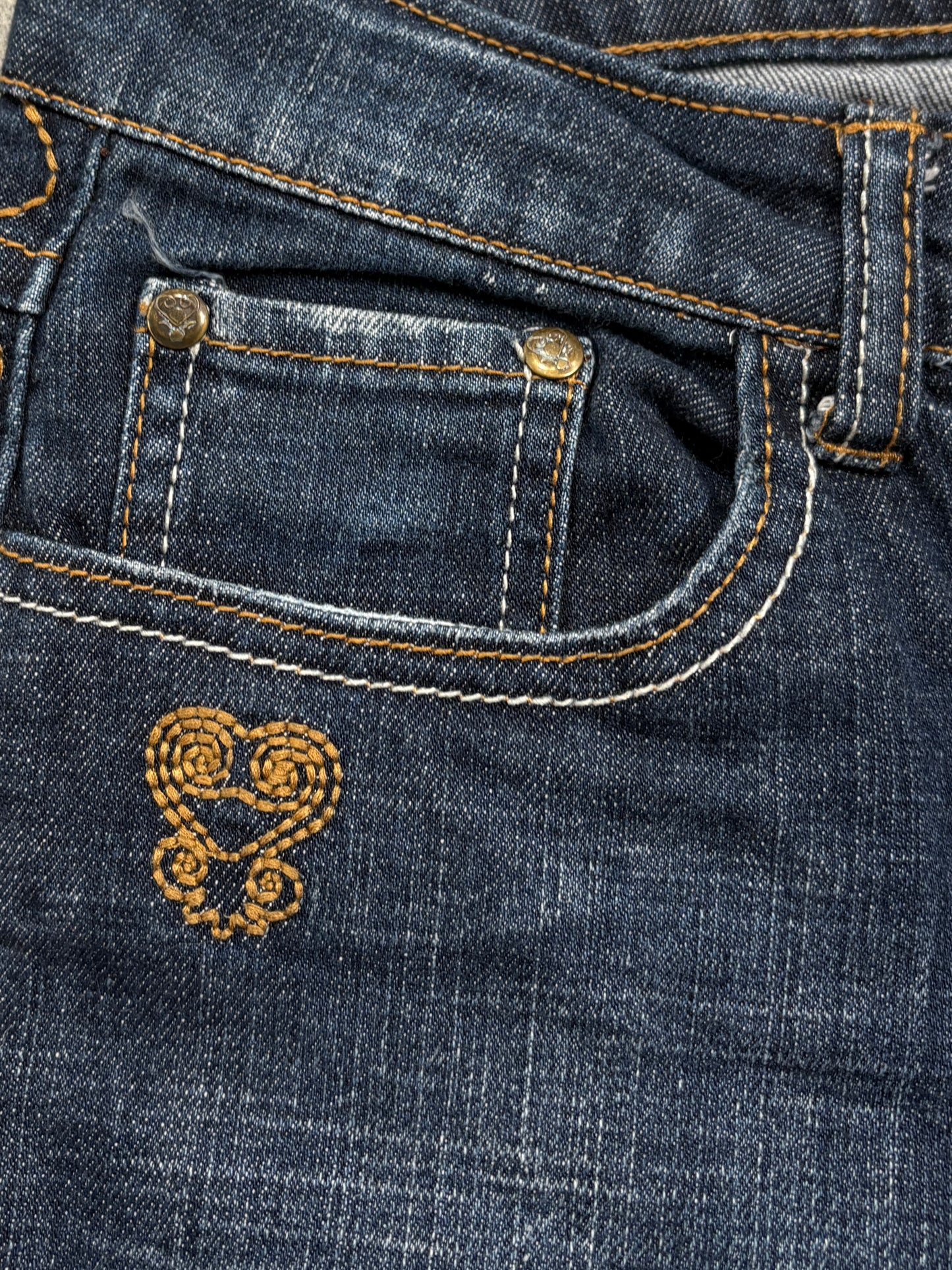 2000s Flare gingermary low rise vintage jeans