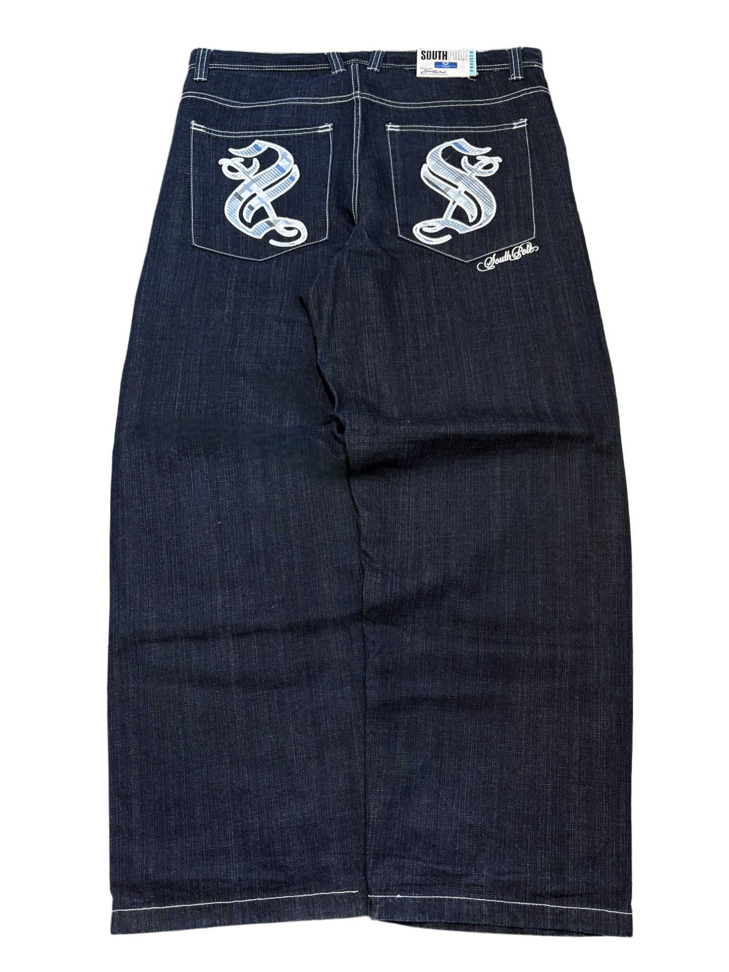 2000s *RARE* SOUTHPOLE BLUE TAB BAGGY JEANS