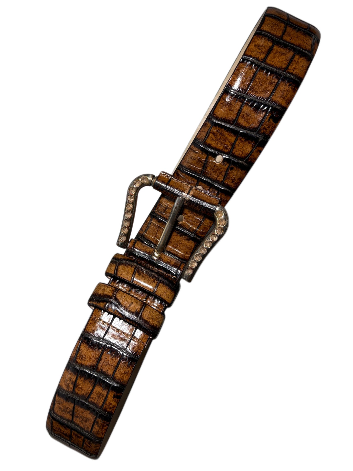 Vintage Real Leather Belt Pasek skórzany