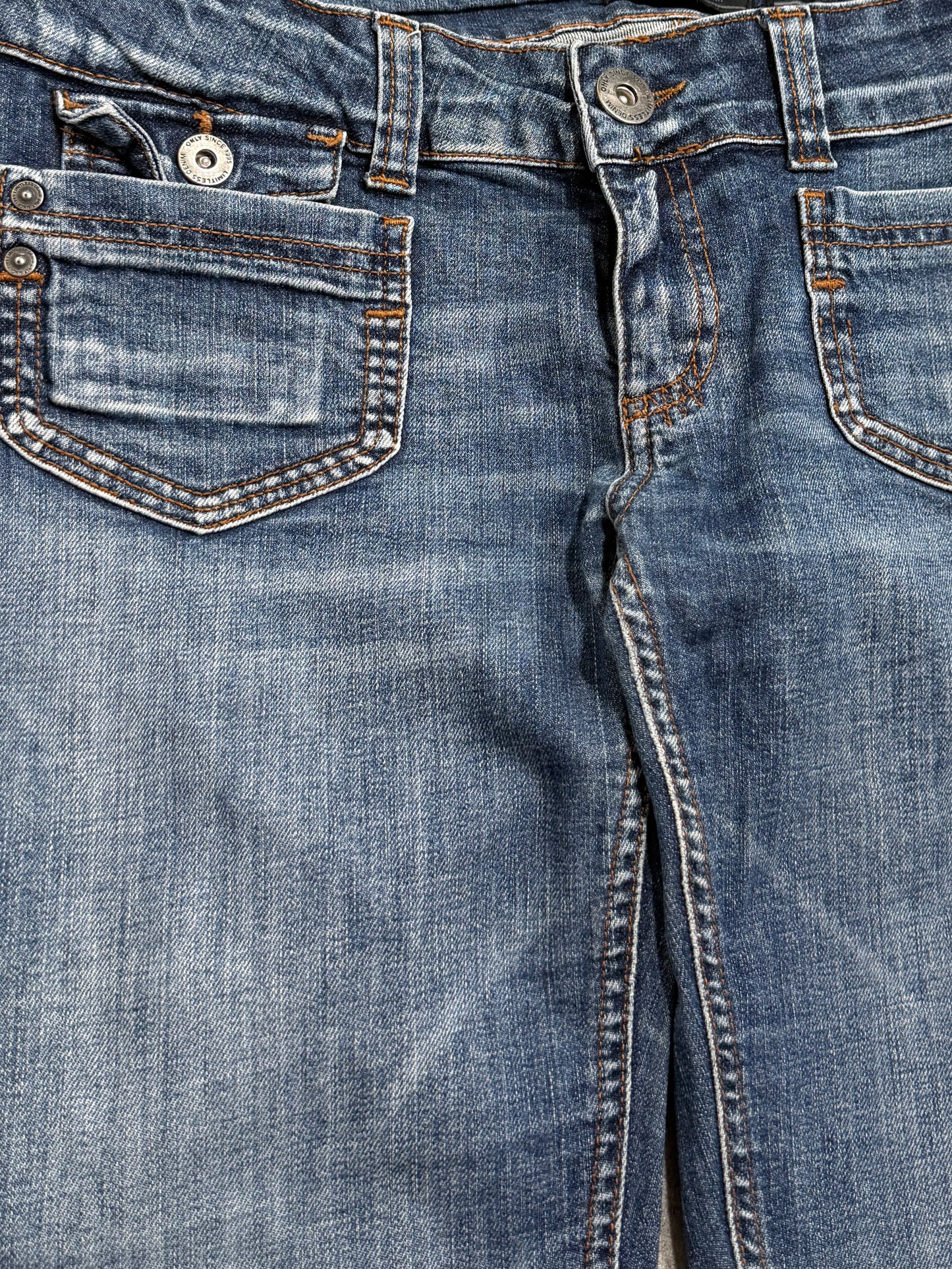 2000s Low Waist Washed Jeans