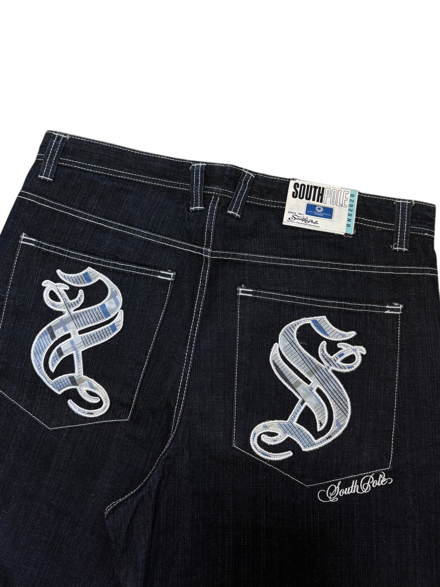 2000s *RARE* SOUTHPOLE BLUE TAB BAGGY JEANS