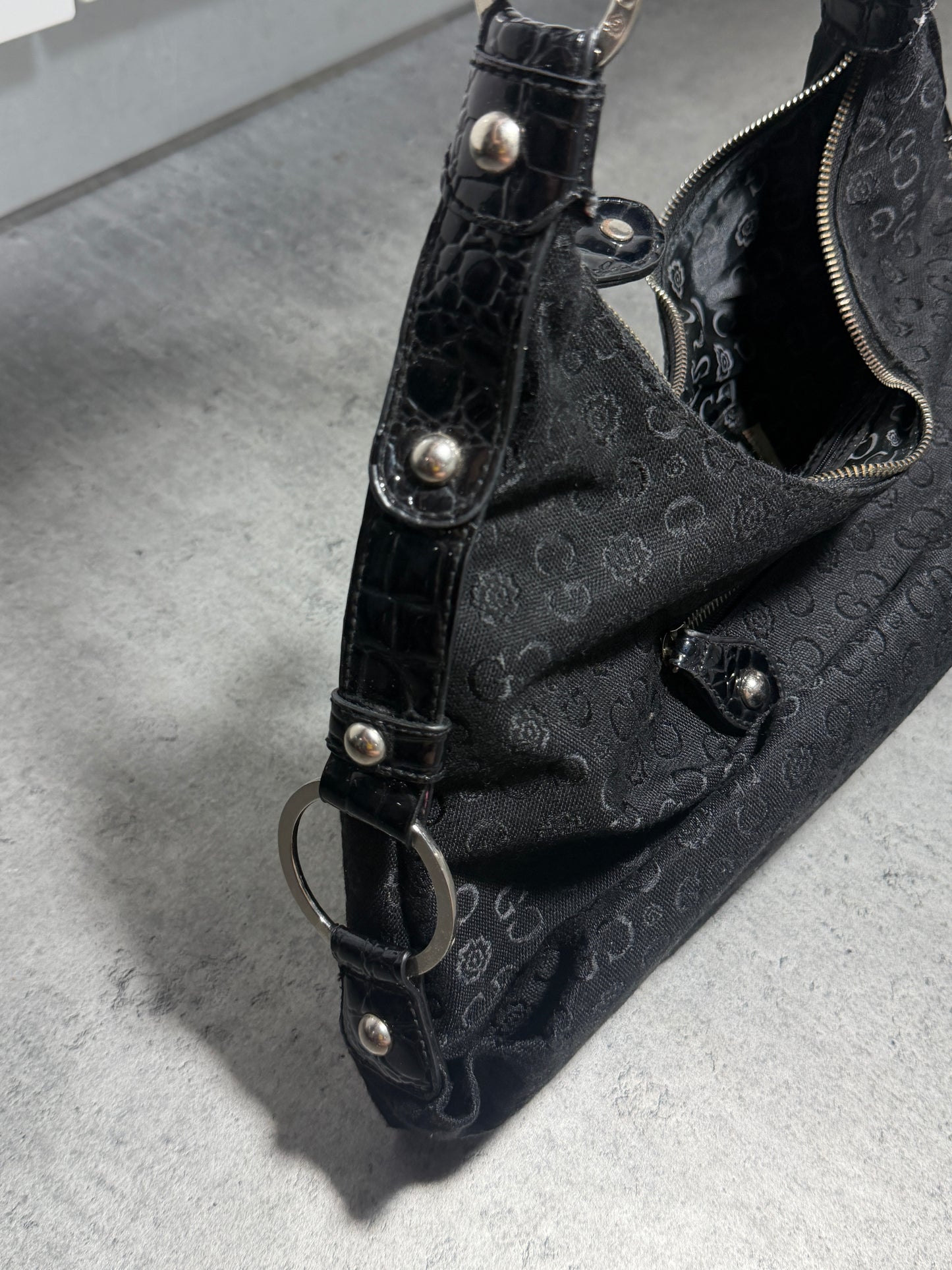 2000s Gussaci Black Bag