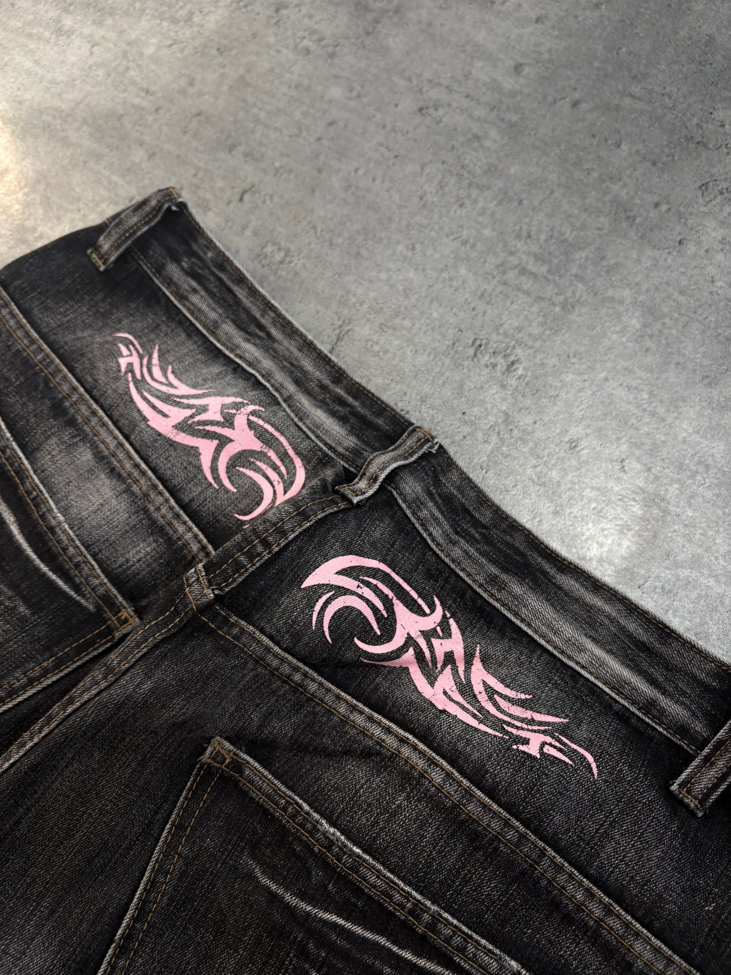 Jaded London Baggy Tribal Jeans