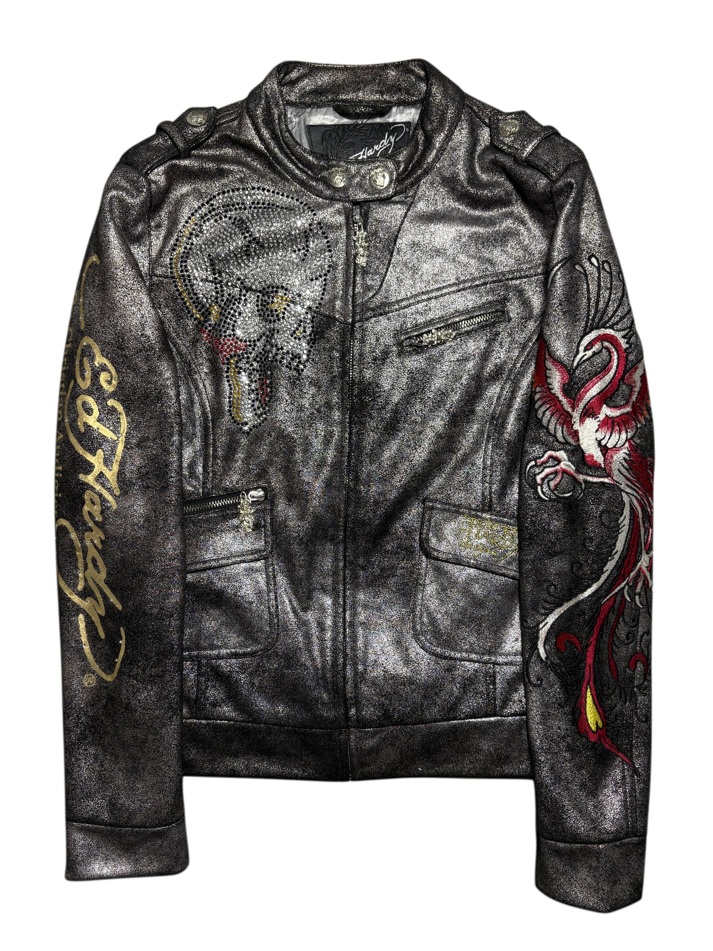 2000s *RARE* ED HARDY CHRISTIAN AUDIGIER ZIP UP JACKET ☣️