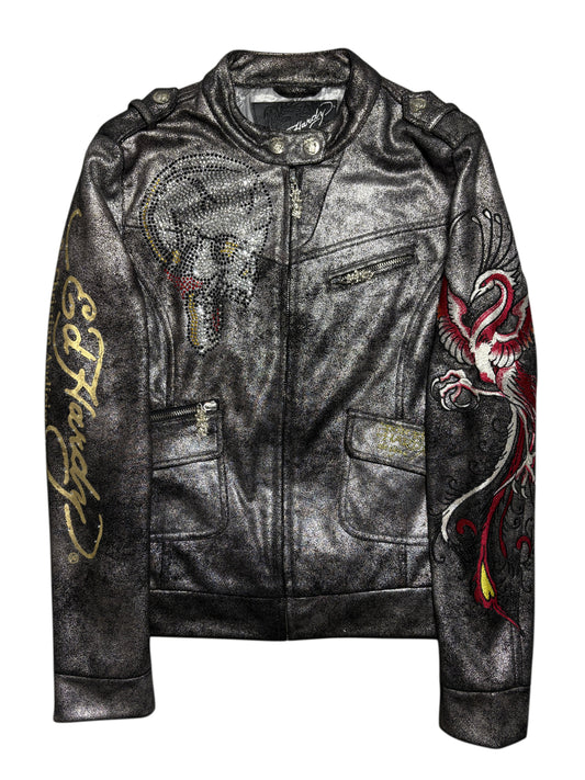 2000s *RARE* ED HARDY CHRISTIAN AUDIGIER ZIP UP JACKET ☣️