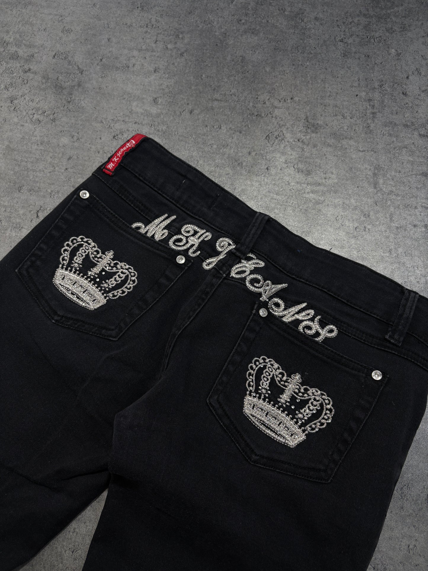 2000s MK Jeans crown jeans y2k