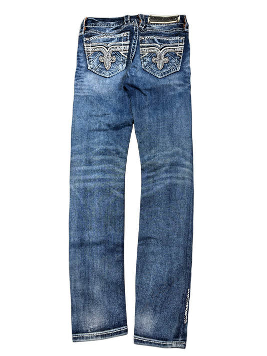 2000s Rock Revivial skinny jeans blue