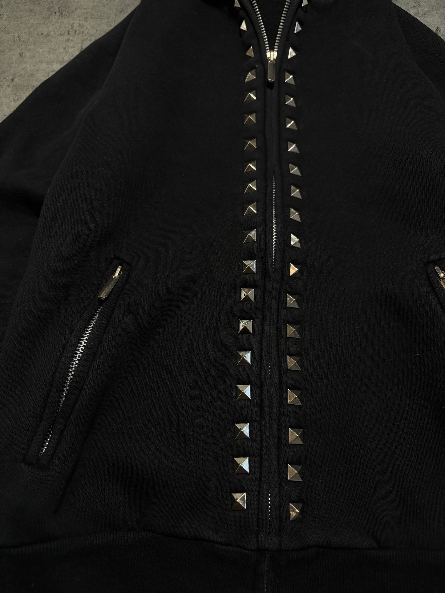 2000s Fishbone Alternative Studed Zip Up
