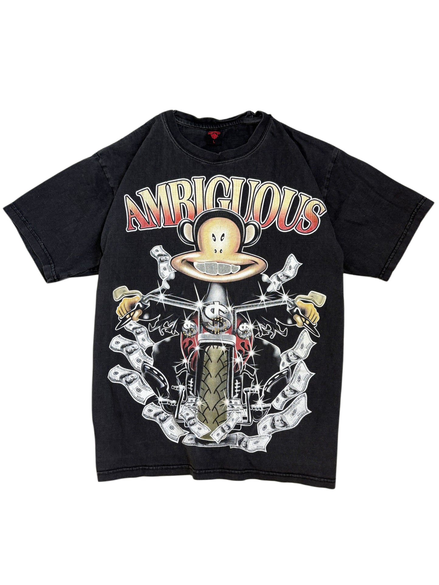 2000s Ambigous monkey swag T-shirt